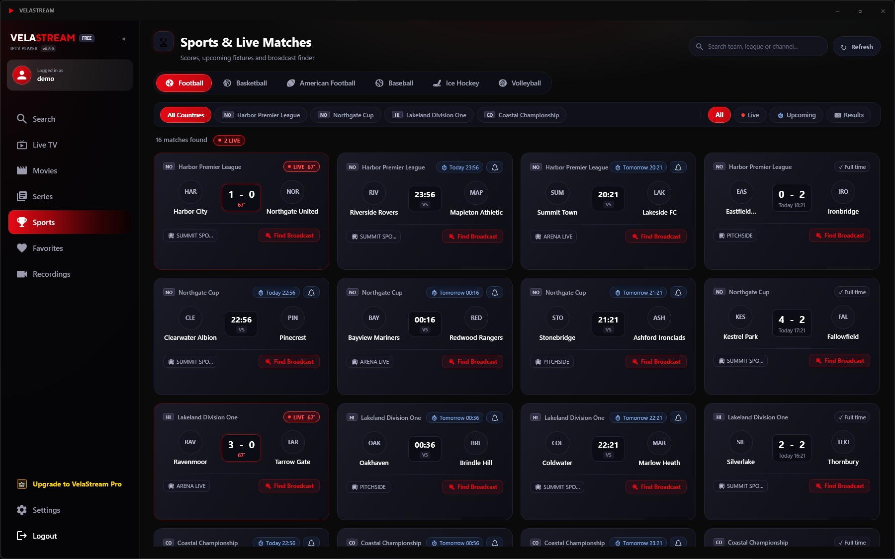 VelaStream app preview